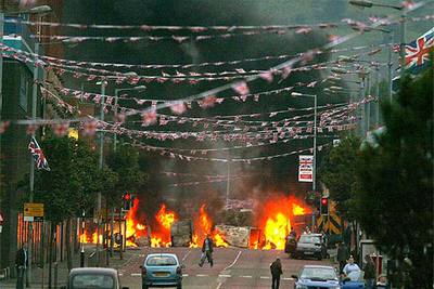 Violencia protestante en Belfast