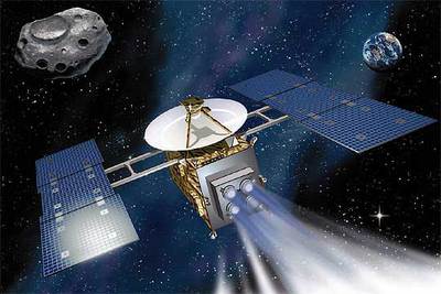 Dibujo de la sonda japonesa 'Hayabusa'