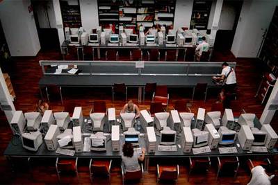 Una biblioteca de Humanidades en Valencia.