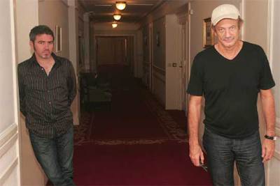 Stéphane Brizé (a la izquierda) y Patrick Chesnais, director y protagonista de  No estoy aquí para ser amado. 