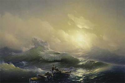  La ola,  de Iván Aivazovsky.