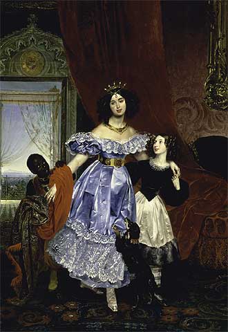  Retrato de Julia Samoilova,  de Karl Briullov.