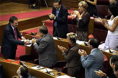 Los socialistas aclaman a Joan Ignasi Pla.
