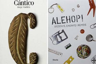 Portadas de  Cántico,  de Jorge Guillén (Estudio Manuel Estrada para EL PAÍS), y de  Alehop!  (Andreu Balius