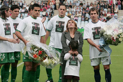 Sentido homenaje a Yubero en Anoeta