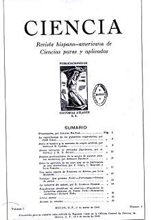Número 1 de la revista 'Ciencia'
