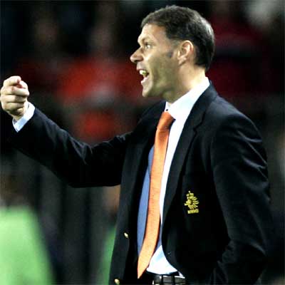 Van Basten, en el República Checa-Holanda del pasado sábado.