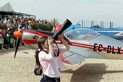 Acrobacias en el aire.