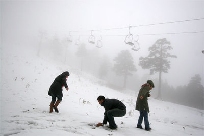 NIEVE DESPUÉS DE LA SEQUÍA