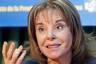 Hilda Duhalde  (Chiche),  durante un mitin en Buenos Aires el pasado día 6.