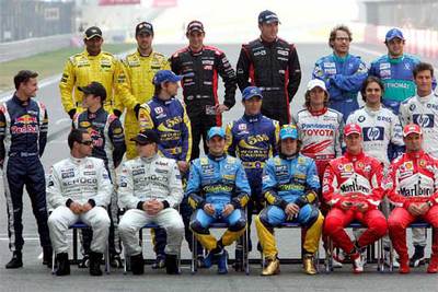 Foto de familia sin Ralf Schumacher