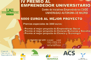 IV premio CIADE al emprendedor universitario