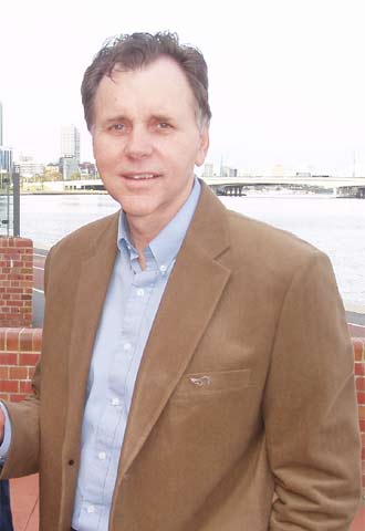 Barry J. Marshall, en Perth (Australia), el día que se le concedió el galardón.