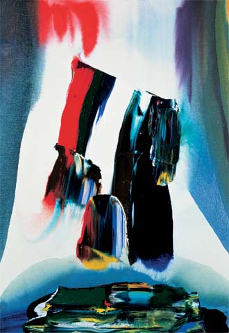  Phenomena an Astral Place  (1989), acrílico sobre tela, de Paul Jenkins.