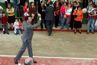 EL PADRE SE 'ENTRENA' EN ASTURIAS