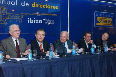 De izquierda a derecha, Daniel Gavela, Javier de Godó, Jesús de Polanco, Augusto Delkader y Manuel Sabido.