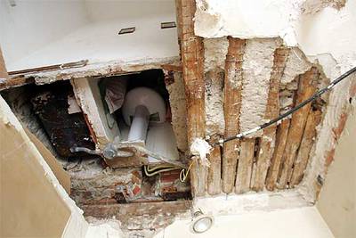 Desplome en el Madrid de los Austrias