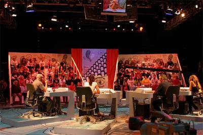 Una imagen del plató de  T  Blog .