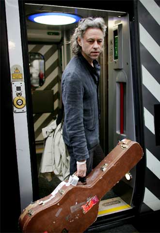 El músico y promotor de diversas campañas para atajar la pobreza en África, Bob Geldof.
