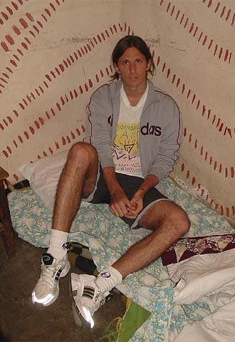 Javier Villanueva, en el penal de Palmasola (Santa Cruz de la Sierra, Bolivia).