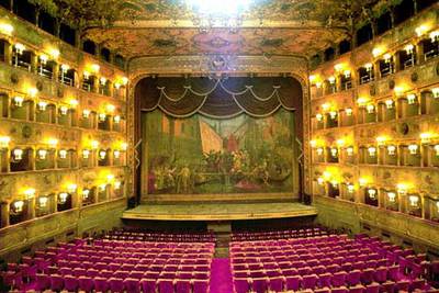 El interior del teatro de La Fenice, en Venecia.