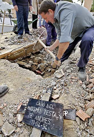 Exhumación en Melilla