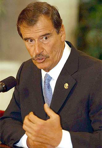 El presidente de México, Vicente Fox, en enero de 2004.