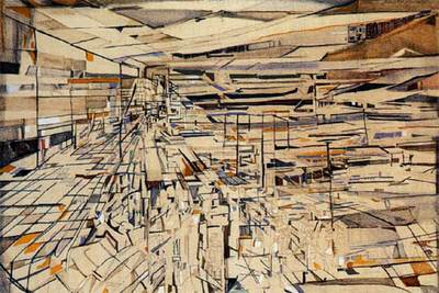 'Égypte' (1972), litografía de Helena Vieira da Silva.