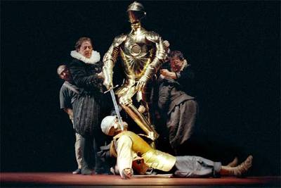 Un momento de la representación de  En un lugar de Manhattan .