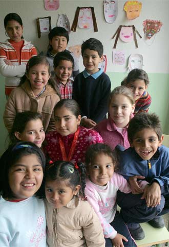 Alumnos del colegio público Méndez Núñez de Madrid.