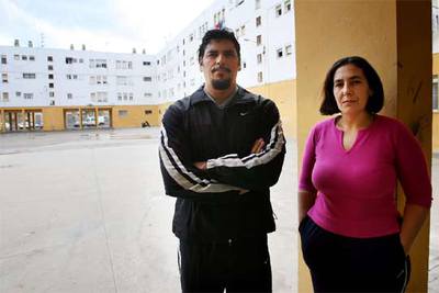 José y Carmen, los padres del niño rechazado por los padres del nuevo instituto.