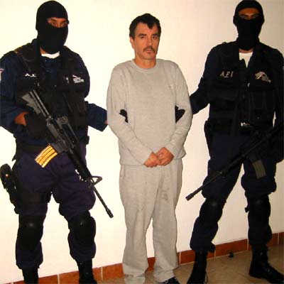 El  capo  Ricardo García, en una imagen facilitada por la policía de México.