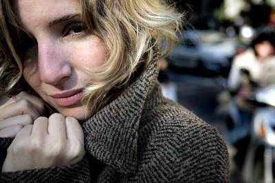 Julie Lipinski, ayer en Barcelona.