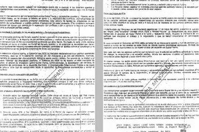 Comunicado de la banda terrorista ETA remitido a varias embajadas.