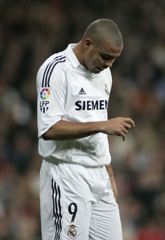 Ronaldo, durante el partido contra el Barça.