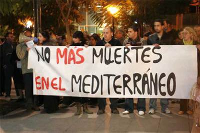 Concentración contra las muertes en el Mediterráneo