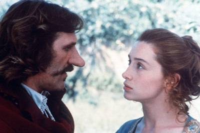Gérard Depardieu y Anna Brochet, en  Cyrano de Bergerac , de Jean-Paul Rappeneau.