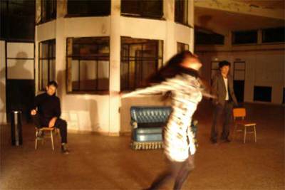 Ensayo de la obra 'Recuerdos interferidos', de Harold Pinter.