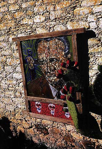 Una obra de Emiliano Gironella de  Pozos  sobre Rulfo y  Pedro Páramo .