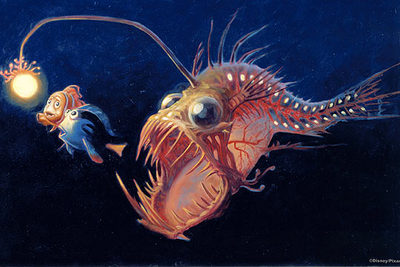 Imagen de la película  Buscando a Nemo. 