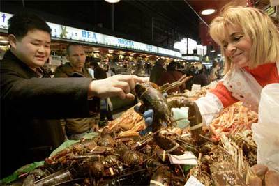 La mesa de Navidad, con 'lichis' y langosta