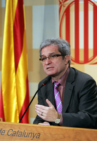 Joan Saura, consejero de Relaciones Institucionales del Gobierno catalán.