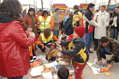 Regalos navideños en la Cañada Real