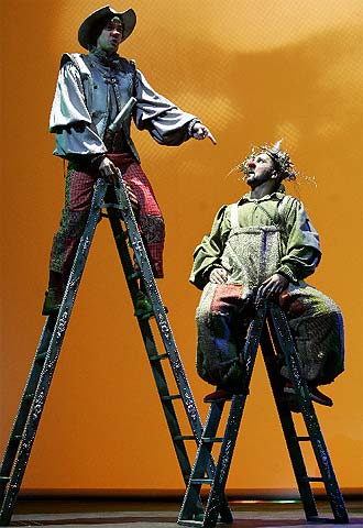 Espectáculo infantil del grupo Uroc Teatro   Clown Quijote de la Mancha  , que dirige Olga Margallo.