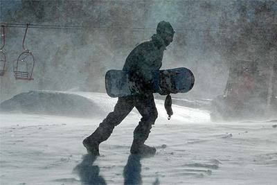 Esquiando bajo los efectos del 'torb'