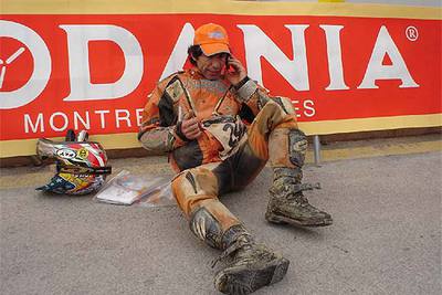 José Luis Álvarez, al concluir la etapa del pasado lunes.