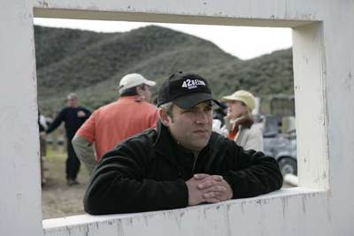 Sam Mendes, durante el rodaje de  Jarhead. 