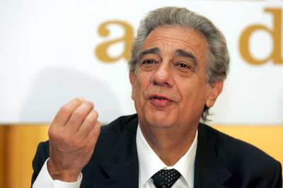 El tenor español Plácido Domingo, ayer en Viena.
