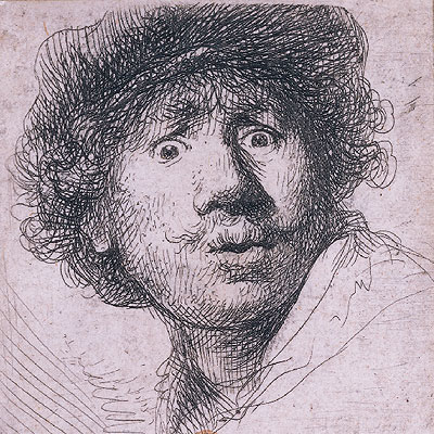 'Rembrandt con la mirada extraviada' (1630), de Rembrandt, en La Pedrera.