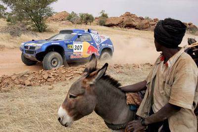 Carlos Sainz, durante la etapa de ayer.